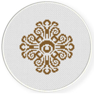 Damask Design Pattern 14 Cross Stitch Pattern