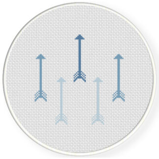 Fading Arrows Cross Stitch Pattern