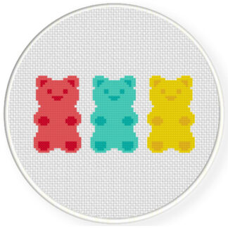 Charts Club Members Only: Gummy Bears Cross Stitch Pattern