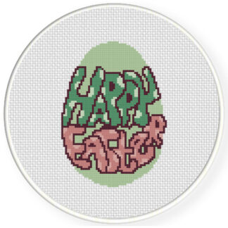 Charts Club Members Only: Happy Easter Egg Cross Stitch Pattern