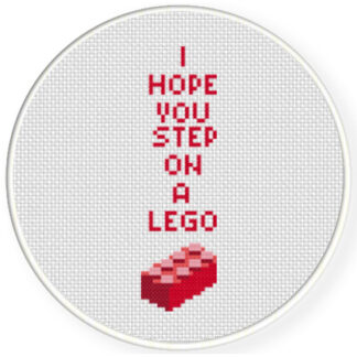 I Hope You Step On A Lego Cross Stitch Pattern
