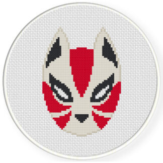 Charts Club Members Only: Kitsune Mask Cross Stitch Pattern