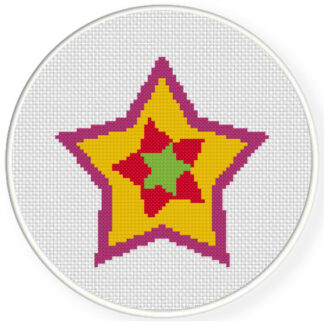 Charts Club Members Only: Layers Of Star Cross Stitch Pattern