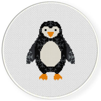 Penguin Snow Pattern Cross Stitch Pattern