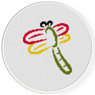 Simple Dragonfly Cross Stitch Pattern