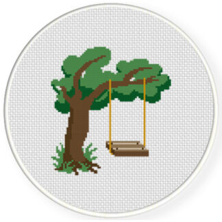 Charts Club Members Only: Swing By The Tree Cross Stitch Pattern
