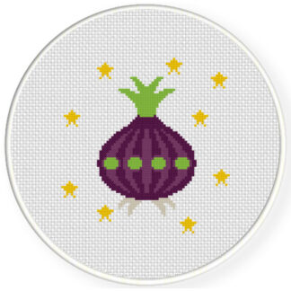 UFO Onion Cross Stitch Pattern