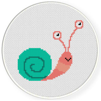 Charts Club Members Only: Cute Snail Cross Stitch Pattern