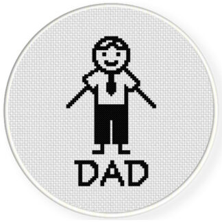 Doodle Dad Cross Stitch Pattern