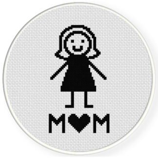 Charts Club Members Only: Doodle Mom Cross Stitch Pattern
