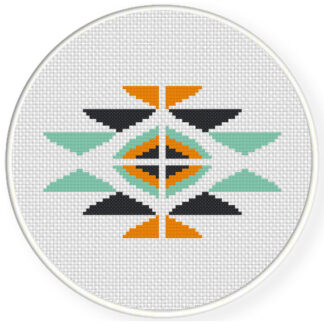 Ethnic Symbol Cross Stitch Pattern