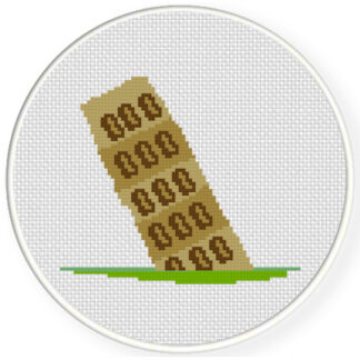 Leaning Tower of Pisa Cross Stitch Pattern