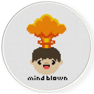 Mind Blown Cross Stitch Pattern