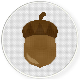 Oak Nut Cross Stitch Pattern