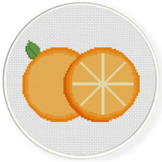 Charts Club Members Only: Orange Slice Cross Stitch Pattern