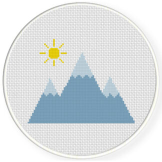 Pointy Mountains Cross Stitch Pattern