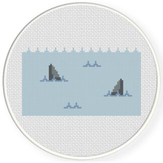 Shark Attack Cross Stitch Pattern