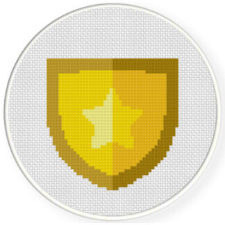 Star Shield Cross Stitch Pattern