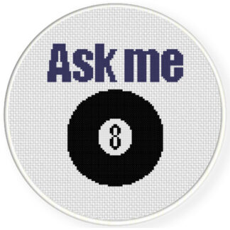 Ask Me Cross Stitch Pattern
