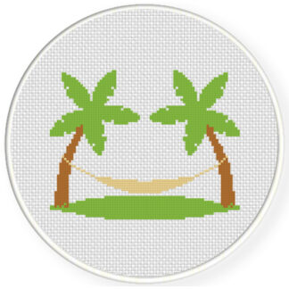 Charts Club Members Only: Beach Hammock Cross Stitch Pattern