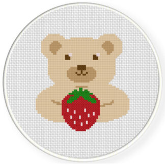 Berry Bear Cross Stitch Pattern