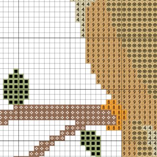 Bird on a Tree Cross Stitch Pattern – Daily Cross Stitch