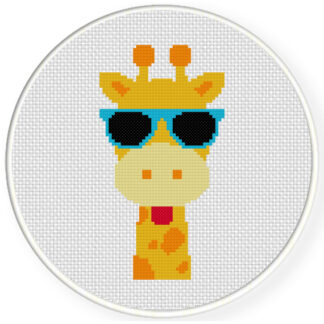 Charts Club Members Only: Cool Giraffe Head Cross Stitch Pattern