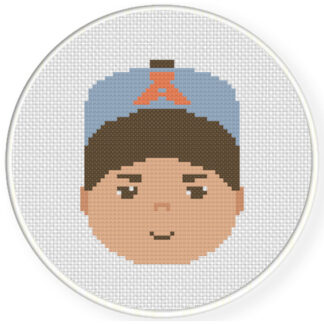 Cute Boy Cap Cross Stitch Pattern