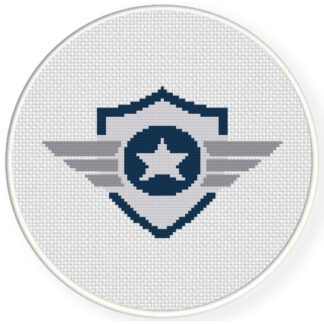 Charts Club Members Only: Flying Badge Cross Stitch Pattern