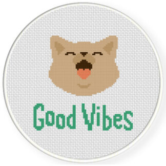 Charts Club Members Only: Good Vibes Cross Stitch Pattern