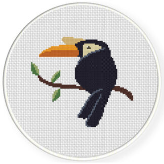 Great Hornbill Cross Stitch Pattern