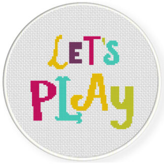 Charts Club Members Only: Let's Play Cross Stitch Pattern