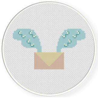 Charts Club Members Only: Letter Wings Cross Stitch Pattern