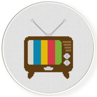 Charts Club Members Only: Retro TV Cross Stitch Pattern