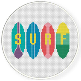 Charts Club Members Only: Surf Cross Stitch Pattern