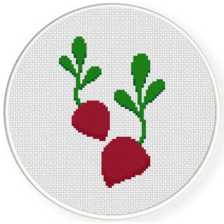 Two Beets Cross Stitch Pattern