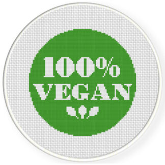 Vegan Cross Stitch Pattern