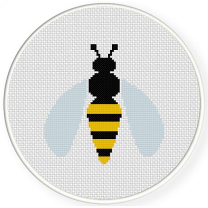 Yellow Hornet Cross Stitch Pattern – Daily Cross Stitch