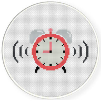 Alarm Clock Cross Stitch Pattern