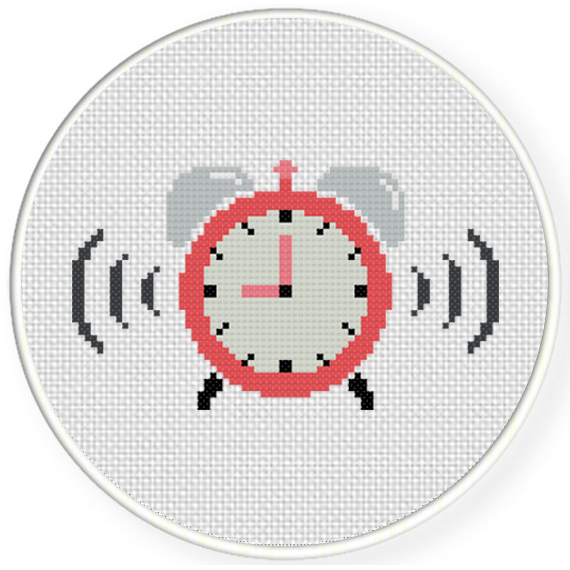 Alarm Clock Cross Stitch Kit, code 1664 RIOLIS