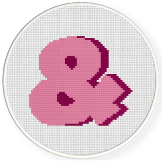 Charts Club Members Only: Ampersand Symbol Cross Stitch Pattern