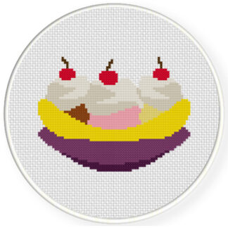 Charts Club Members Only: Banana Split Cross Stitch Pattern