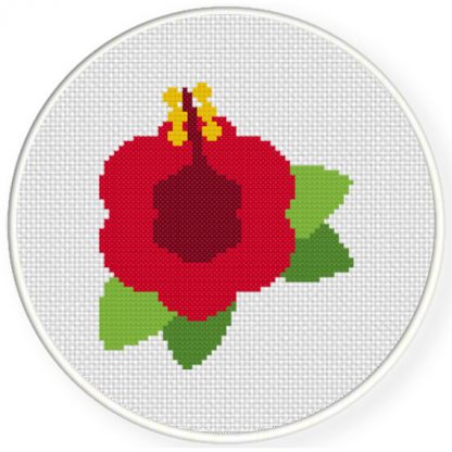 Beautiful Hibiscus Cross Stitch Pattern – Daily Cross Stitch