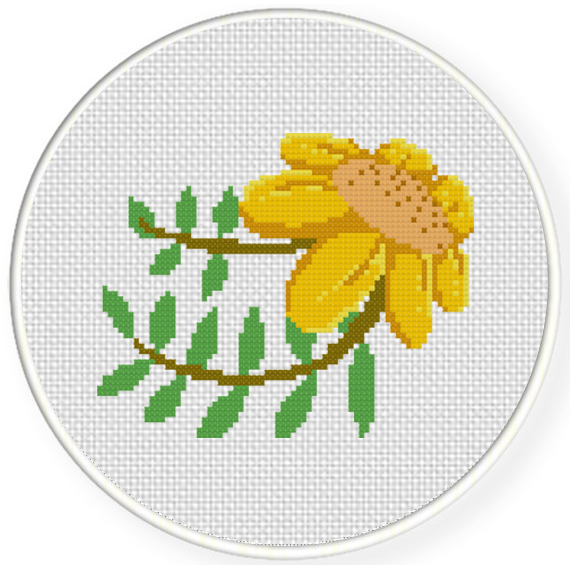 Charts Club Members Only Beautiful Sunflower Cross Stitch Pattern Daily Cross Stitch