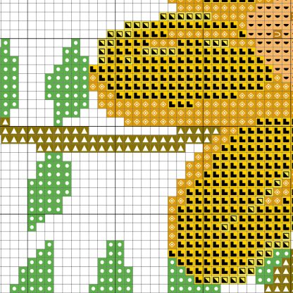 Charts Club Members Only: Beautiful Sunflower Cross Stitch Pattern ...