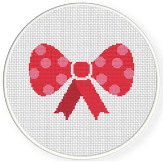 Big Bow Cross Stitch Pattern