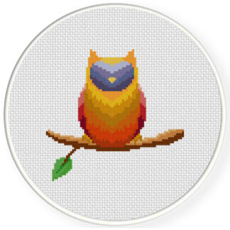 Charts Club Members Only: Colorful Owl Cross Stitch Pattern
