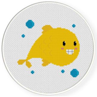 Cute Smiley Fish Cross Stitch Pattern