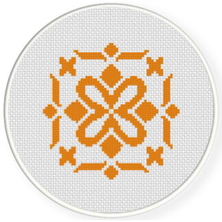 Charts Club Members Only: Damask Design Pattern 17 Cross Stitch Pattern