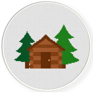 Charts Club Members Only: Log Cabin Cross Stitch Pattern